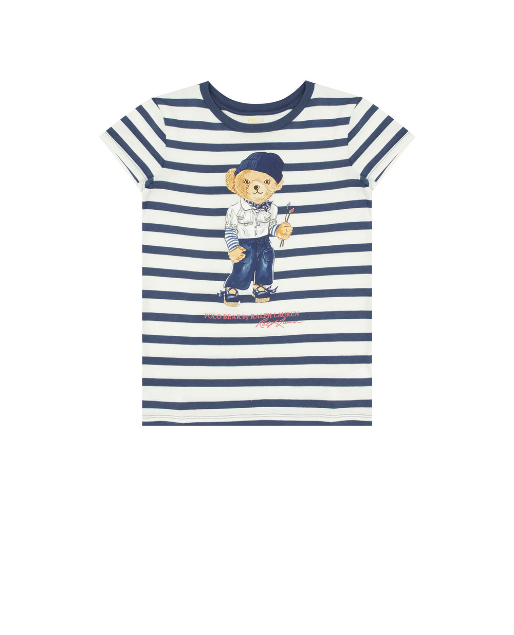 Детская футболка Polo Bear Polo Ralph Lauren Kids 311891323001, белый цвет • Купить в интернет-магазине Kameron