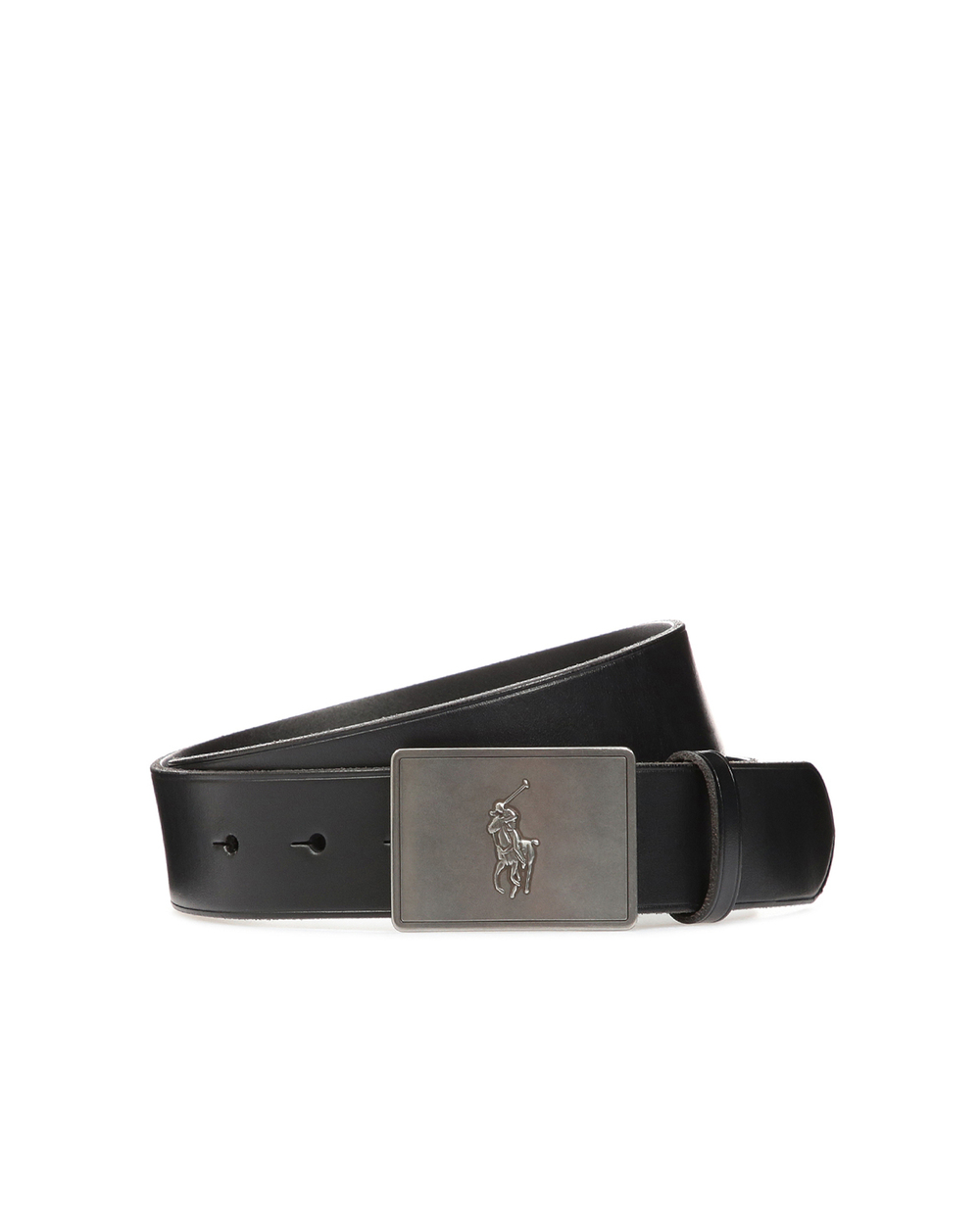 Кожаный ремень Polo Ralph Lauren 405691693001, черный цвет • Купить в интернет-магазине Kameron