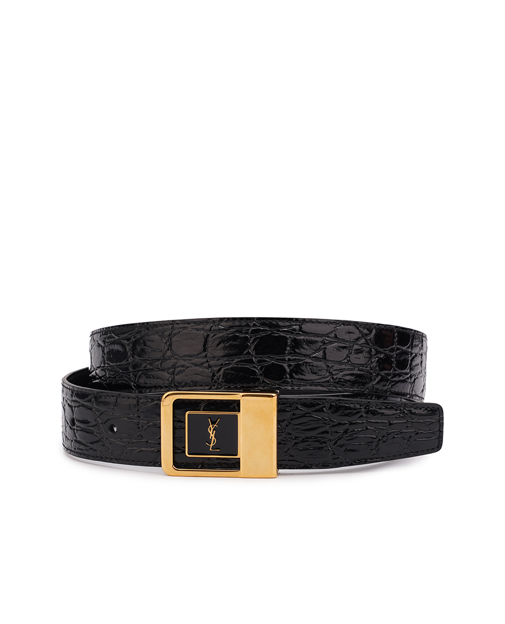 Ремінь Saint Laurent 732556-1ZQ8J, чорний колір • Купити в інтернет-магазині Kameron
