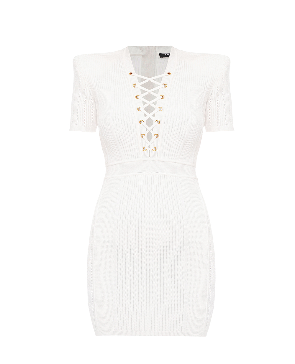 Платье Balmain CF1R6031KF24, белый цвет • Купить в интернет-магазине Kameron
