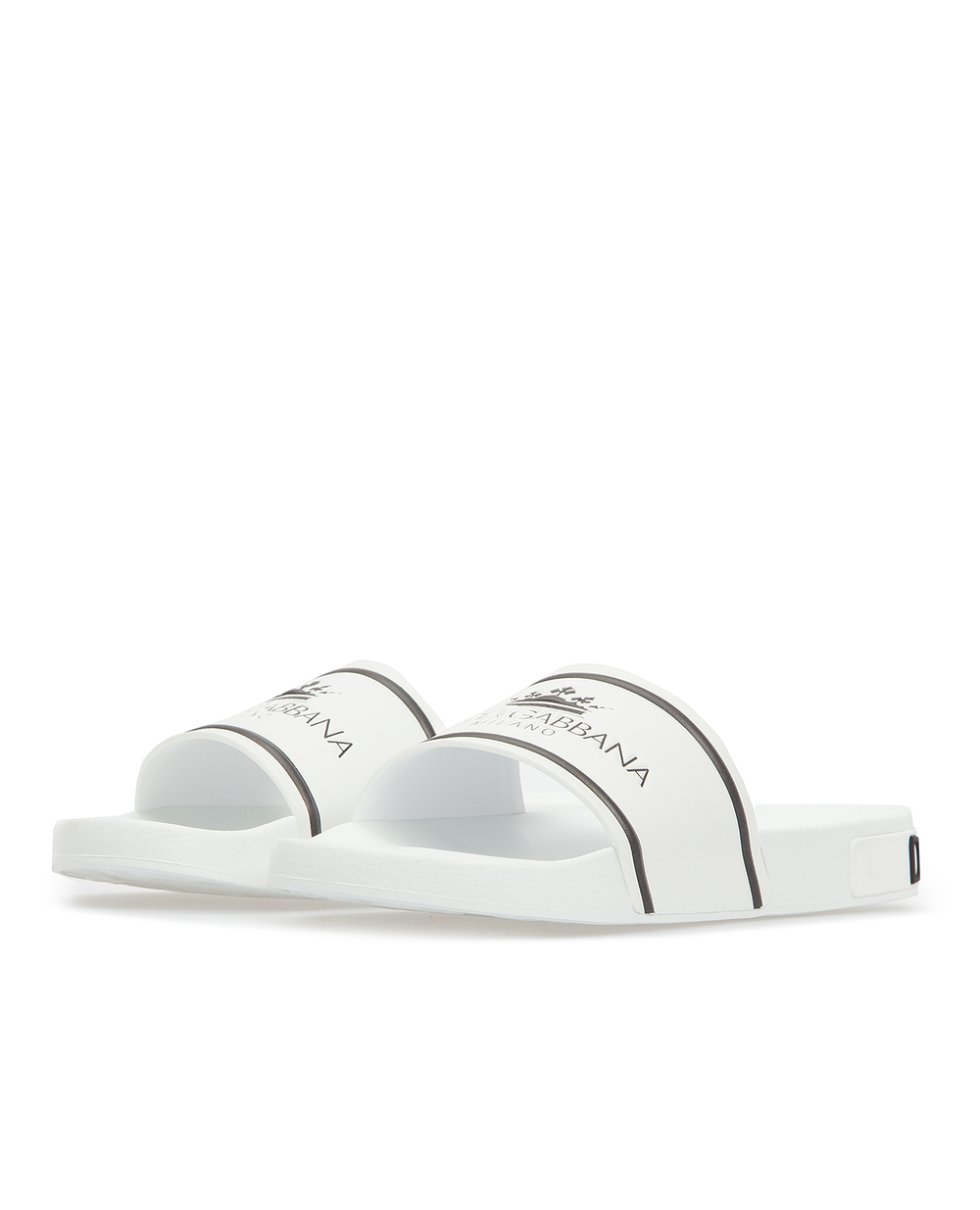 Слайдери Saint Barth Dolce&Gabbana CS1646-AZ578FW19, білий колір • Купити в інтернет-магазині Kameron