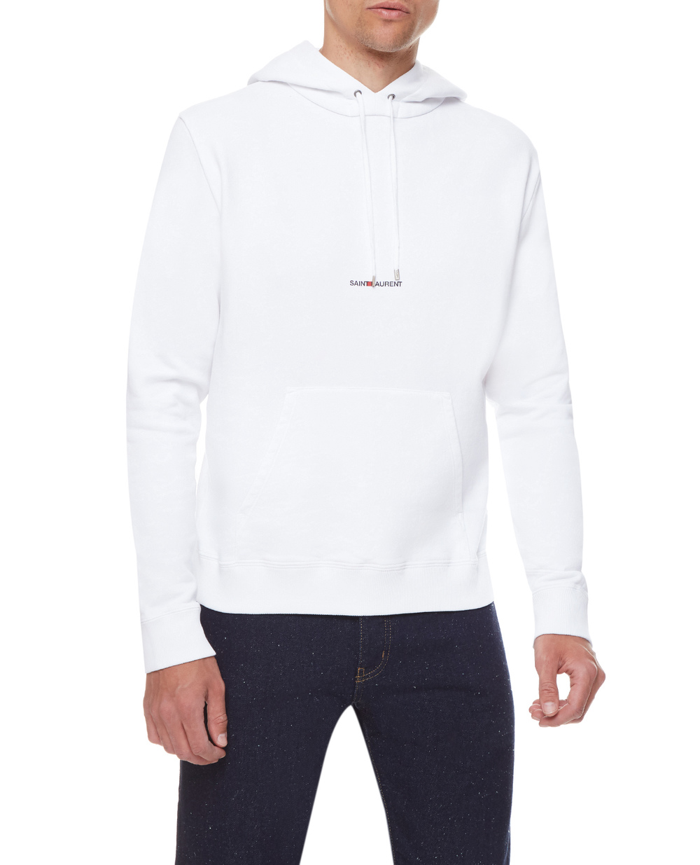 Худі Saint Laurent 677259-YB2PG, білий колір • Купити в інтернет-магазині Kameron