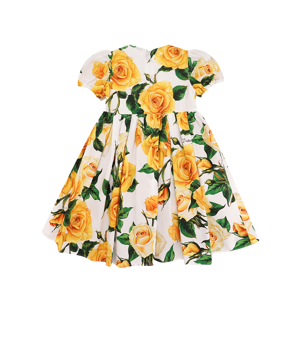 Детское платье Dolce&Gabbana Kids L23DP2-HS5QR, желтый цвет • Купить в интернет-магазине Kameron