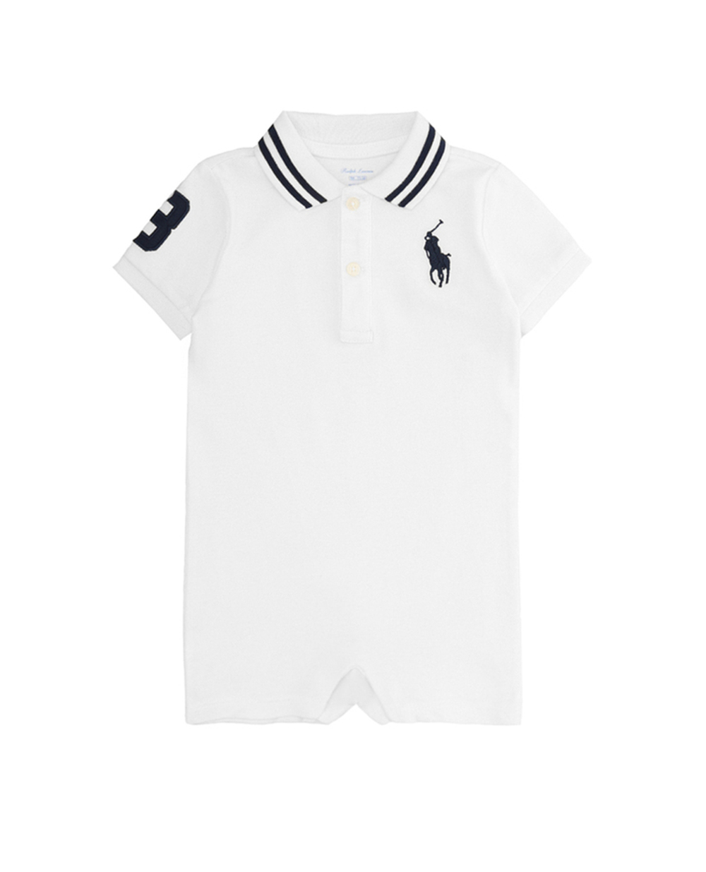Детский ромпер Polo Ralph Lauren Kids 320712117003, белый цвет • Купить в интернет-магазине Kameron