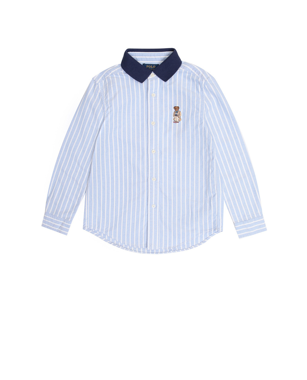 Рубашка Polo Ralph Lauren Kids 321702905001, голубой цвет • Купить в интернет-магазине Kameron