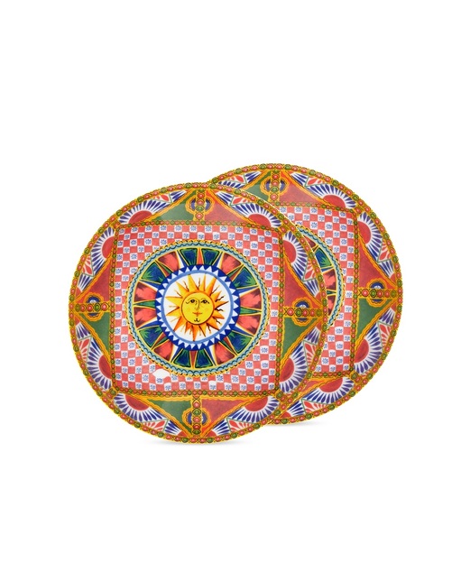 Dolce&Gabbana Набір із двох глибоких тарілок із фарфору - Артикул: TC0S05-TCA21