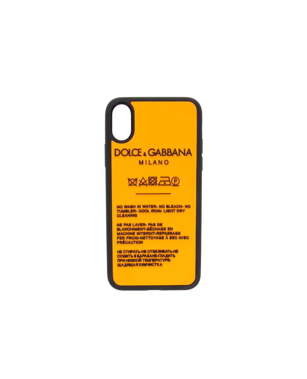 Чехол для iPhone Х Dolce&Gabbana BP2418-AK436, оранжевый цвет • Купить в интернет-магазине Kameron