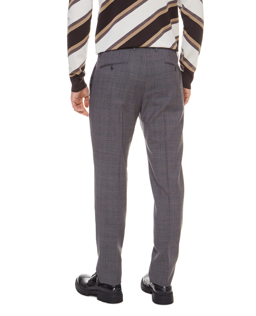 Вовняні штани Dolce&Gabbana GY7BMT-FQ2LQ, сірий колір • Купити в інтернет-магазині Kameron