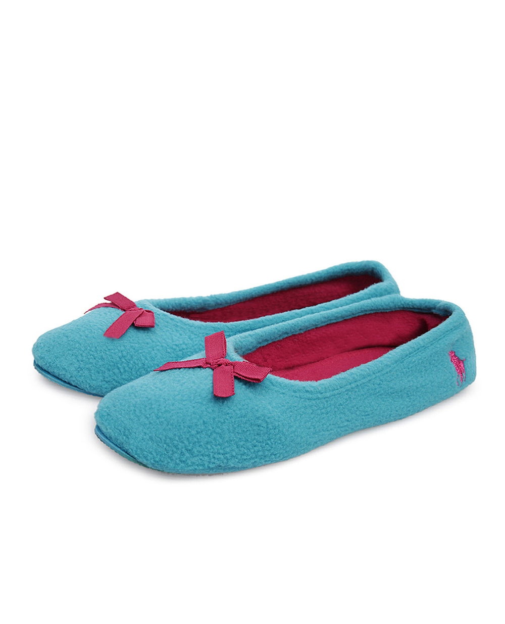 Детские домашние тапочки Polo Ralph Lauren Kids 991652-C, голубой цвет • Купить в интернет-магазине Kameron