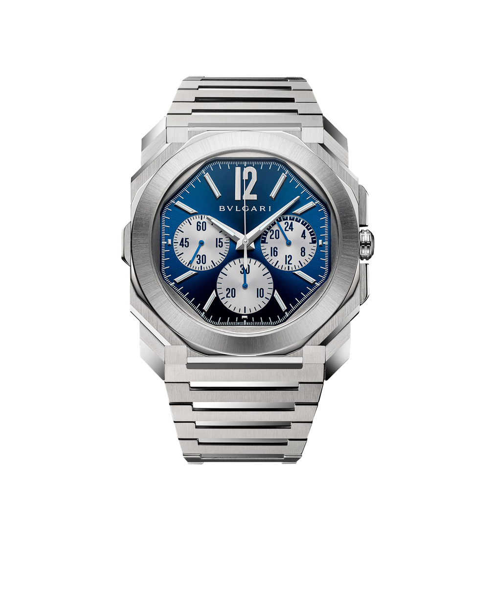 Часы Octo Finissimo Chronograph GMT Bulgari 103467, белый цвет • Купить в интернет-магазине Kameron