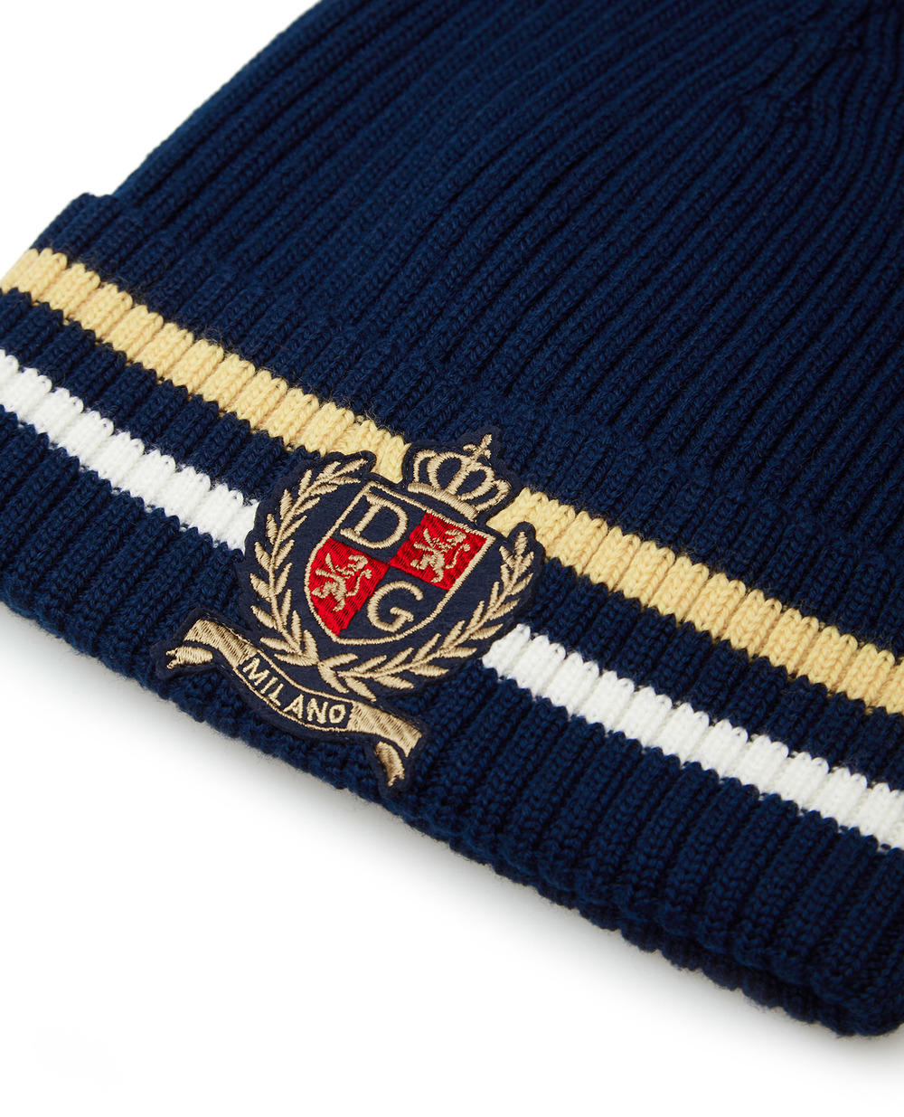 Вовняна шапка Dolce&Gabbana LBKH50-JBVE5, синій колір • Купити в інтернет-магазині Kameron