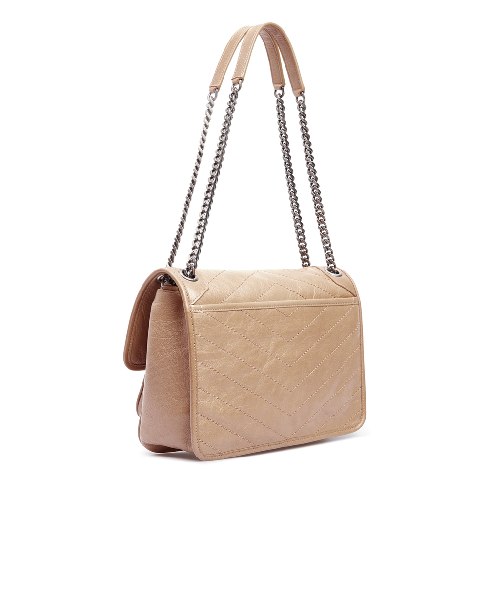 Кожаная сумка Niki Medium Saint Laurent 633158-1YG04, бежевый цвет • Купить в интернет-магазине Kameron