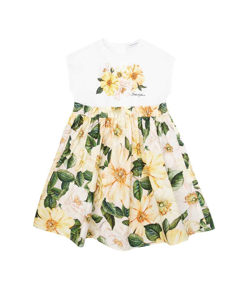 Платье Dolce&Gabbana Kids L2JD1R-G7WTJ, разноцветный цвет • Купить в интернет-магазине Kameron