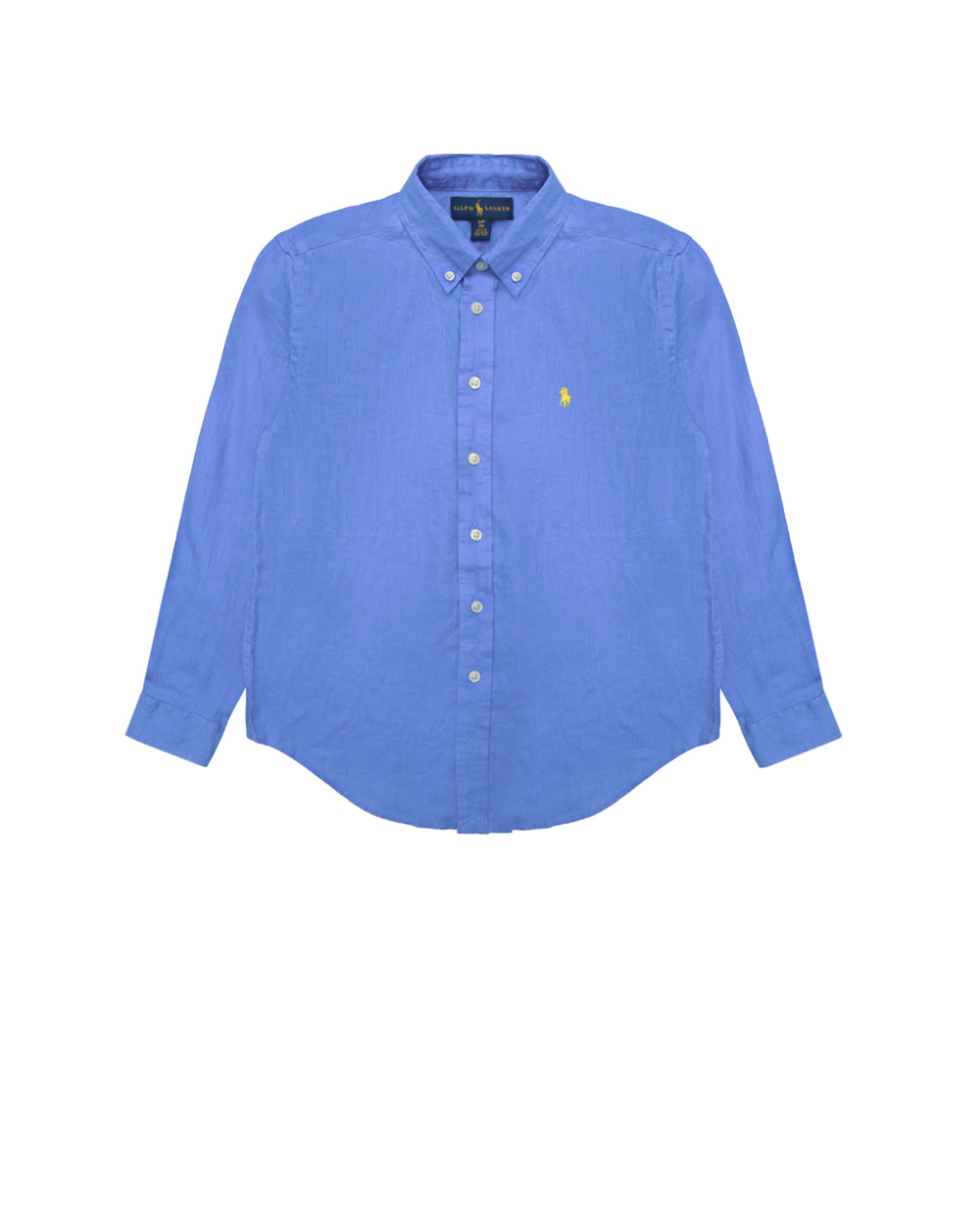Детская льняная рубашка Polo Ralph Lauren Kids 322865270003, синий цвет • Купить в интернет-магазине Kameron