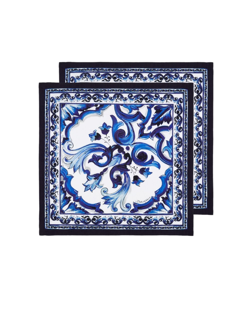 Набір лляних серветок Dolce&Gabbana TCGS05-TCADN, синій колір • Купити в інтернет-магазині Kameron