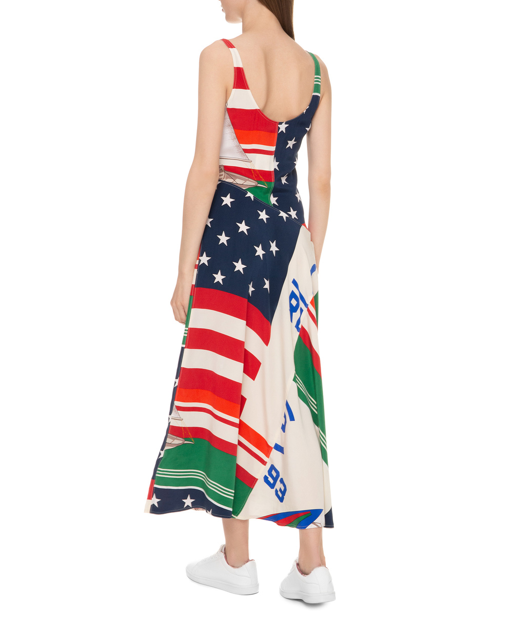 Шелковое платье Polo Ralph Lauren 211735907001, разноцветный цвет • Купить в интернет-магазине Kameron