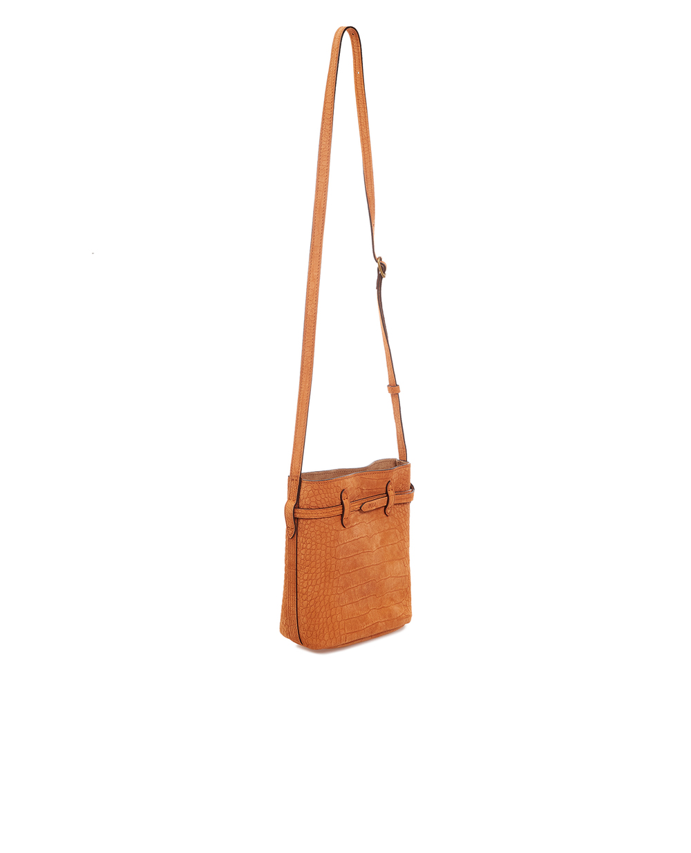 Кожаная сумка Polo Ralph Lauren 428855438001, рыжий цвет • Купить в интернет-магазине Kameron