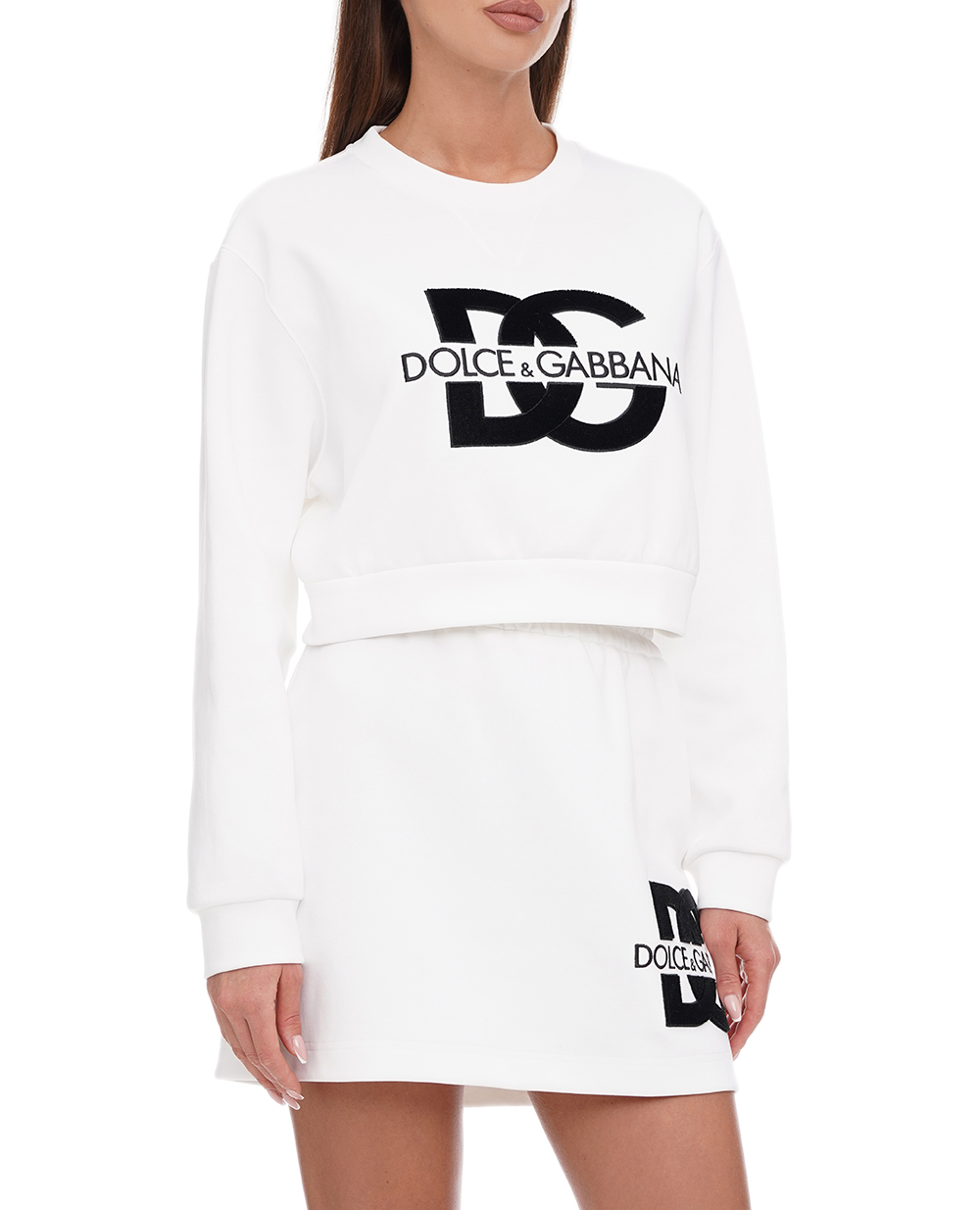 Світшот Dolce&Gabbana F9R55Z-GDB7B, білий колір • Купити в інтернет-магазині Kameron