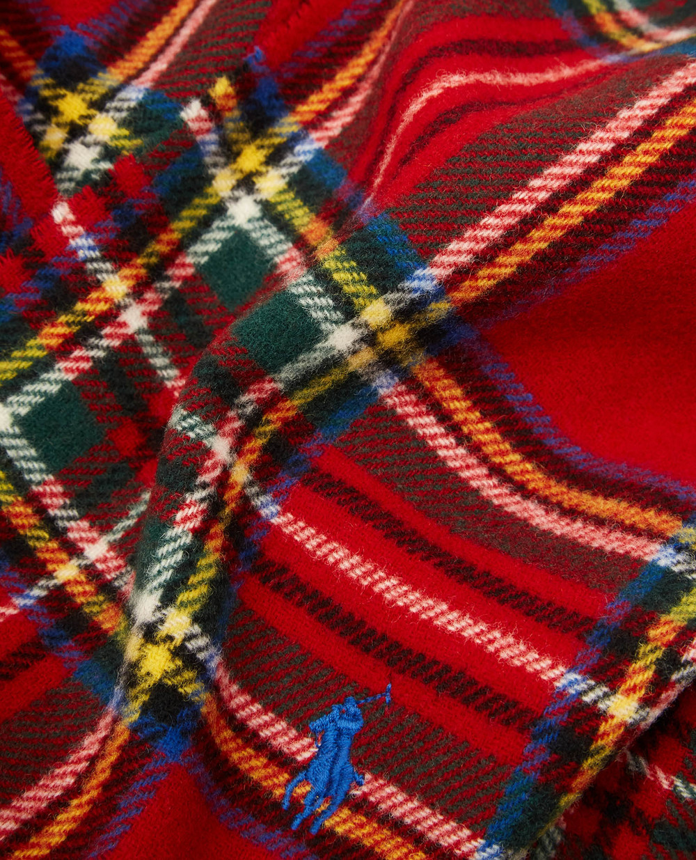 Вовняний шарф Polo Ralph Lauren 449853956001, красный колір • Купити в інтернет-магазині Kameron