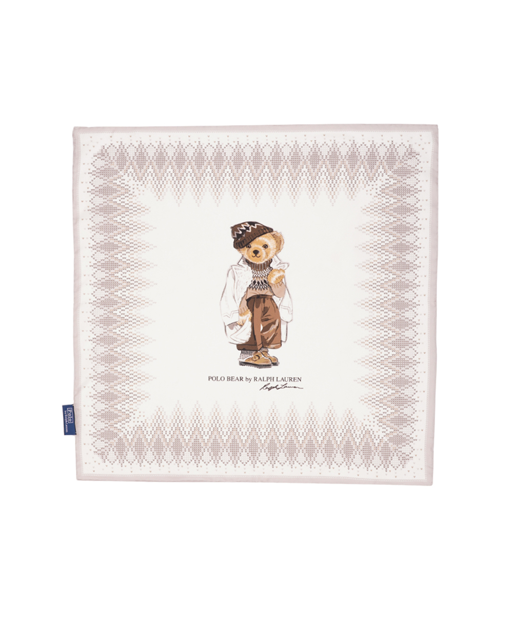 Платок Polo Bear Polo Ralph Lauren 455931422001, молочный цвет • Купить в интернет-магазине Kameron