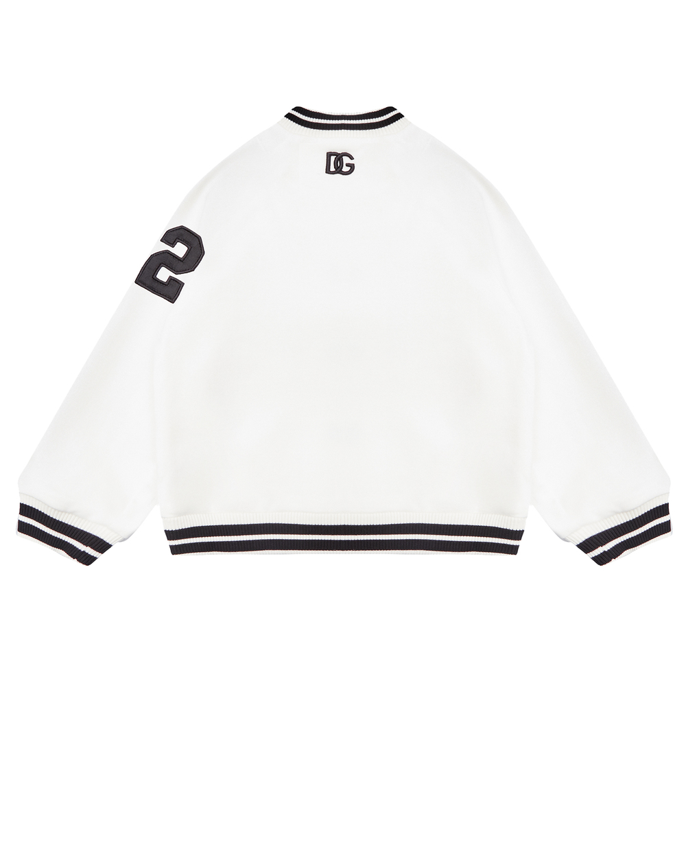 Бомбер Dolce&Gabbana Kids L1JWDK-G7B8G, белый цвет • Купить в интернет-магазине Kameron