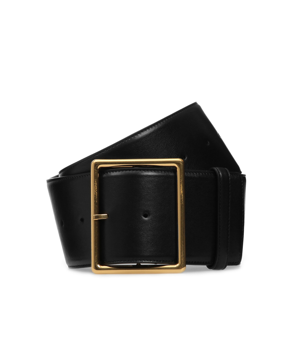 Кожаный ремень Rectangle Corset Saint Laurent 592860-1HZ0J, черный цвет • Купить в интернет-магазине Kameron
