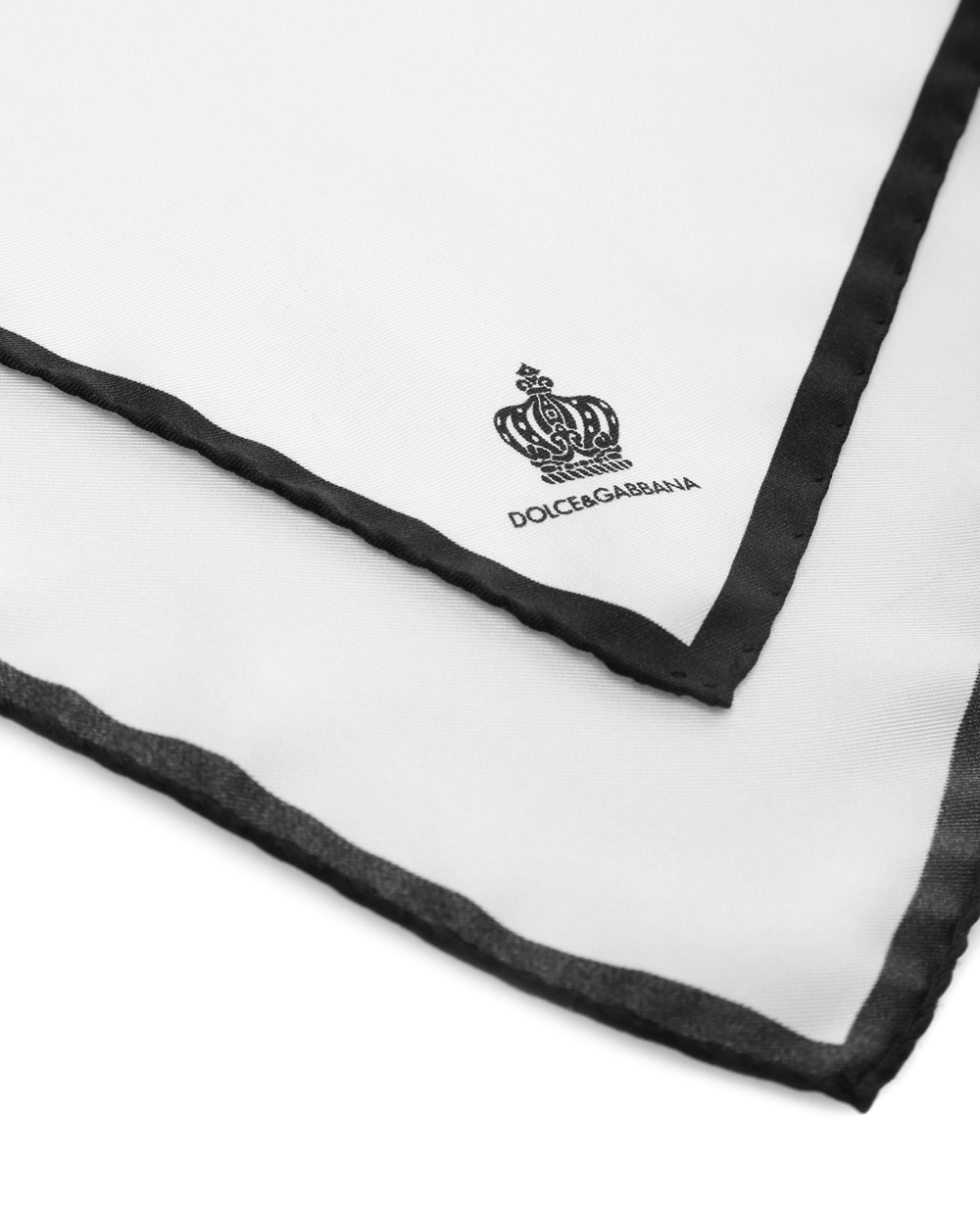 Шовкова хустинка Dolce&Gabbana GR412E-G0U4CFW18, білий колір • Купити в інтернет-магазині Kameron