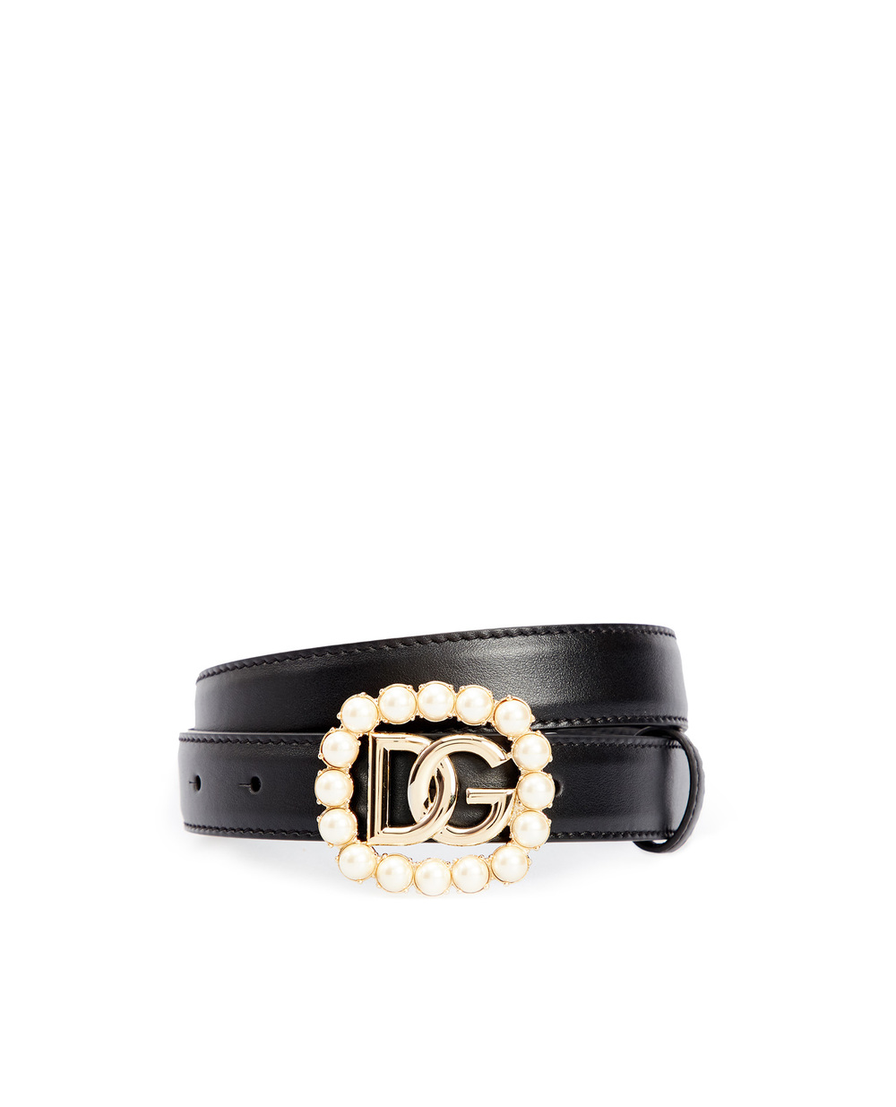 Шкіряний ремінь Dolce&Gabbana BE1480-AQ627, чорний колір • Купити в інтернет-магазині Kameron