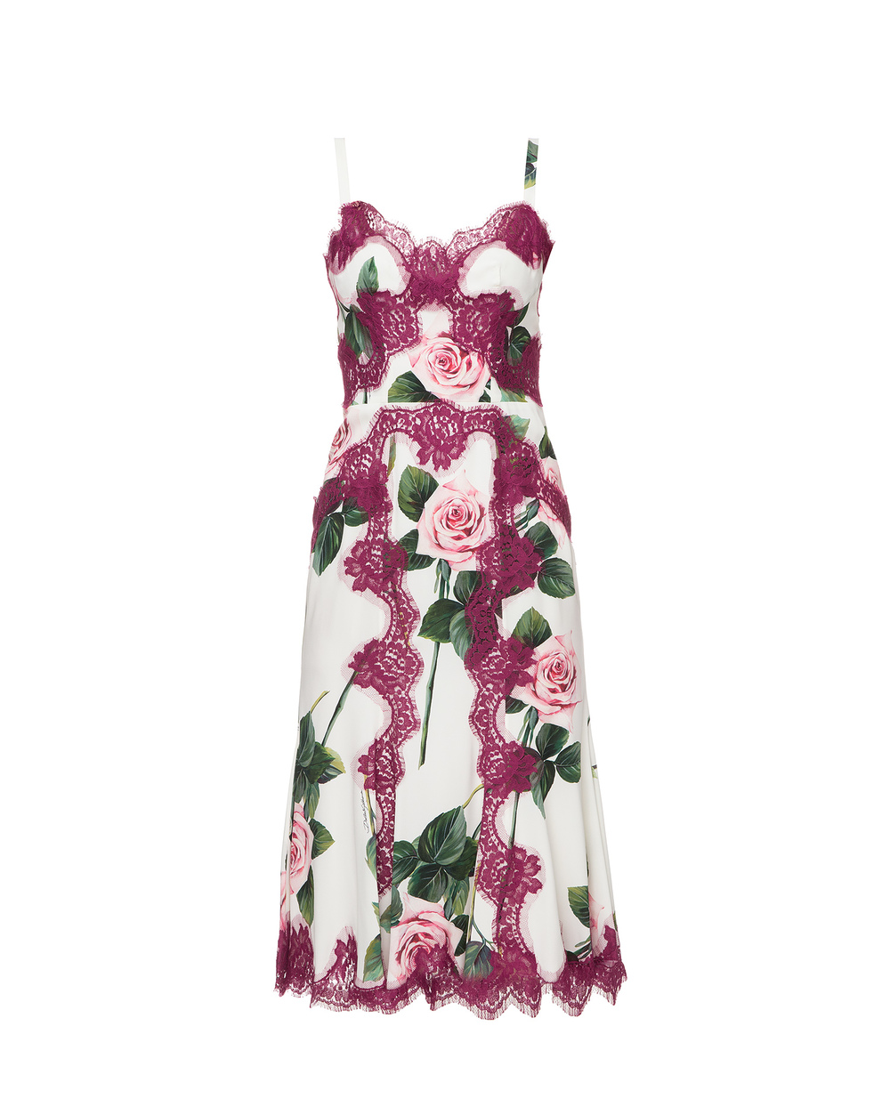 Шелковое платье Dolce&Gabbana F6YU8T-FSAZD, разноцветный цвет • Купить в интернет-магазине Kameron