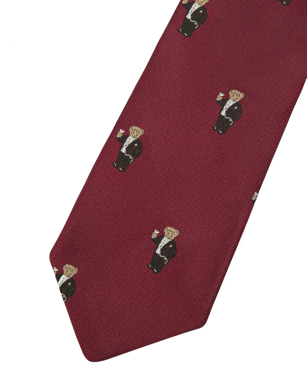 Шелковый галстук Polo Ralph Lauren 712814974001, бордовый цвет • Купить в интернет-магазине Kameron
