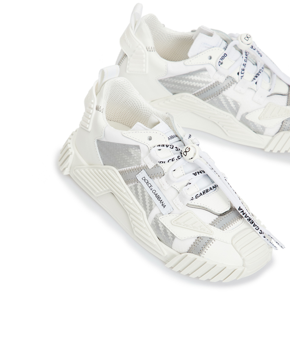 Кожаные кроссовки Dolce&Gabbana DA0974-AO224-M, белый цвет • Купить в интернет-магазине Kameron