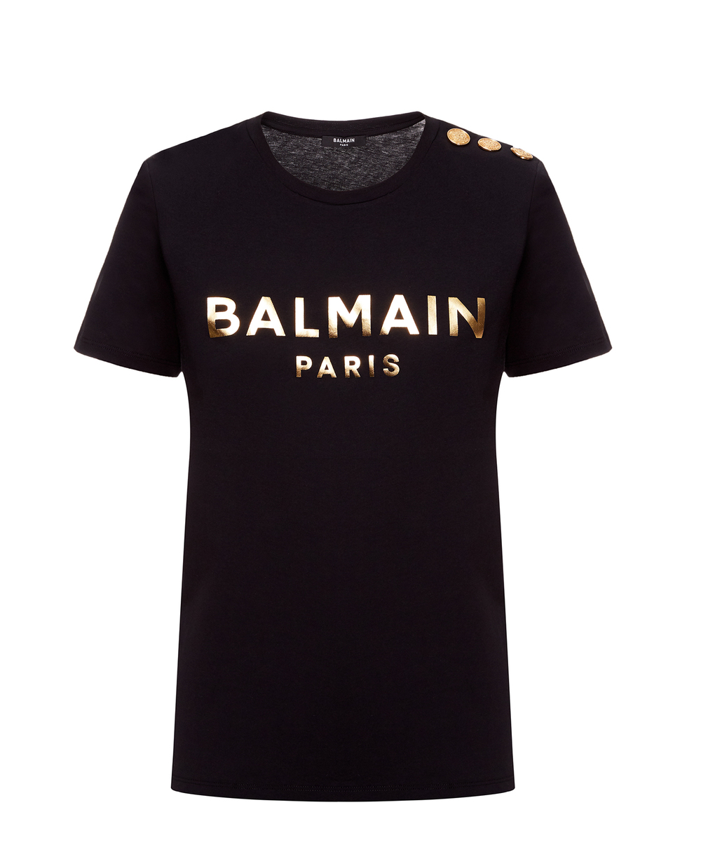 Футболка Balmain XF1EF005BB28, чорний колір • Купити в інтернет-магазині Kameron