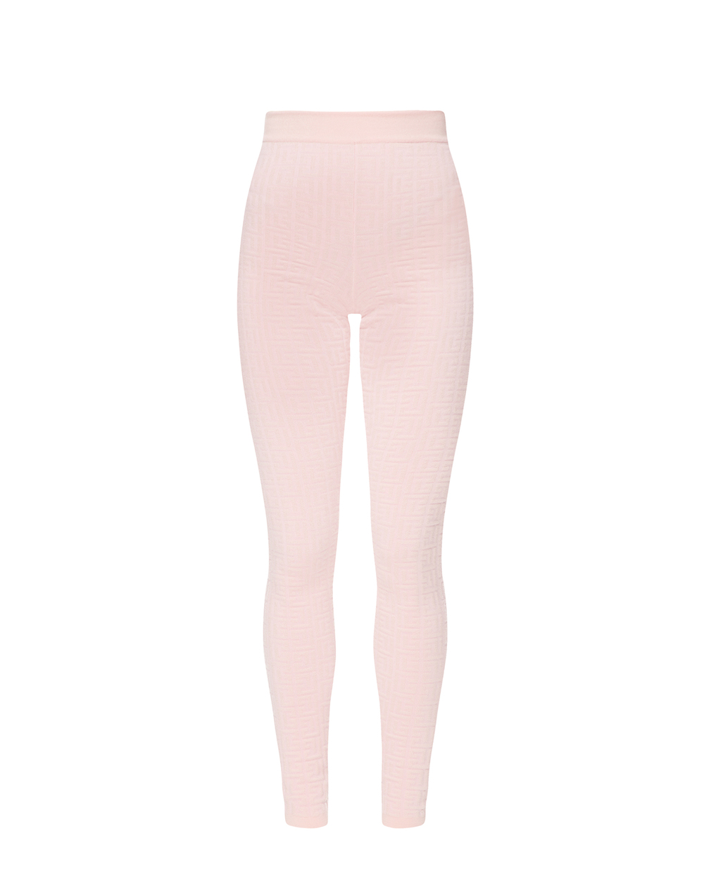 Шерстяные леггинсы Balmain YF1PD005KB02, розовый цвет • Купить в интернет-магазине Kameron