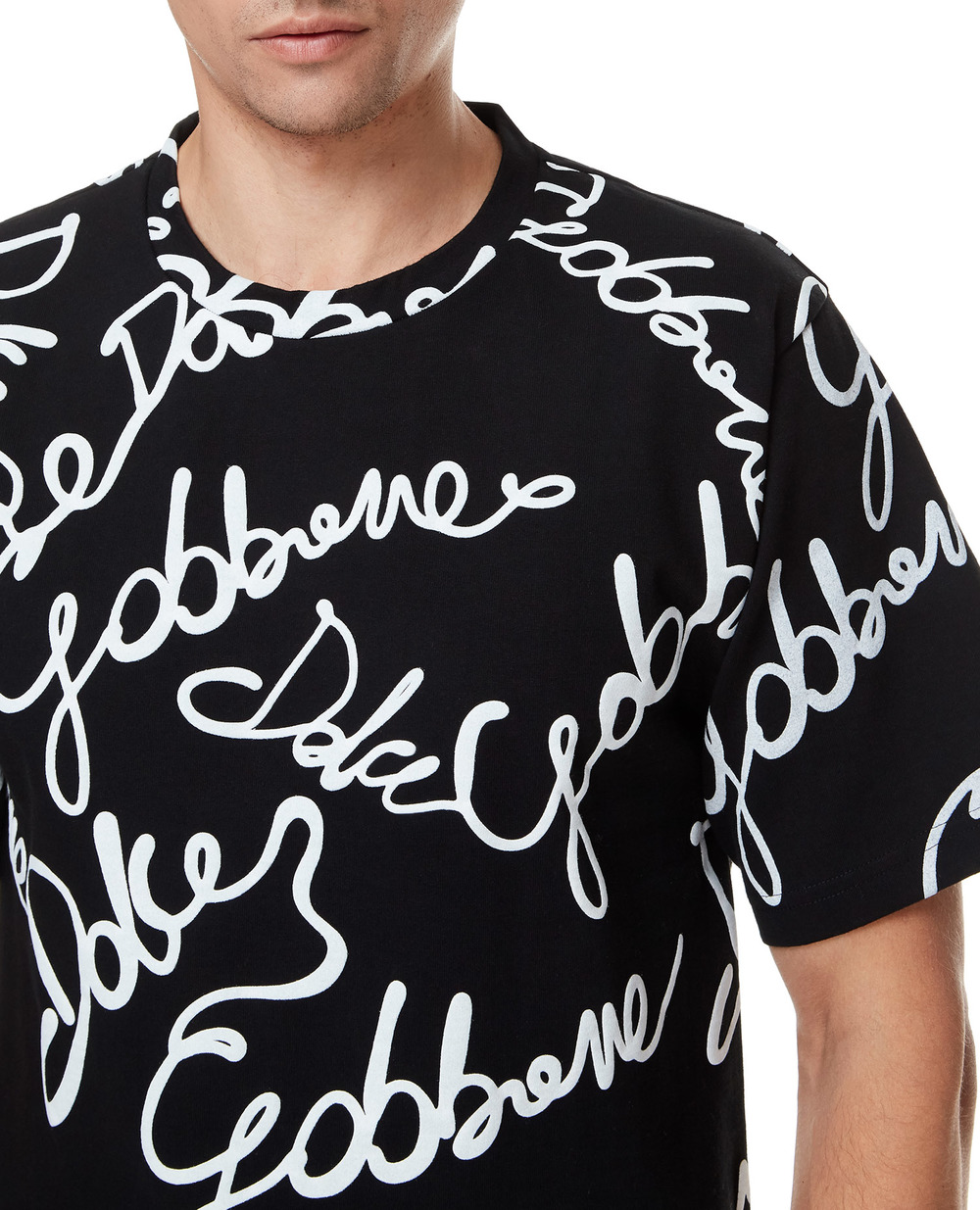 Футболка Dolce&Gabbana G8NB7T-HU7IL, чорний колір • Купити в інтернет-магазині Kameron
