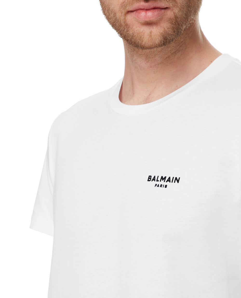 Футболка Balmain XH1EF000BB04, білий колір • Купити в інтернет-магазині Kameron