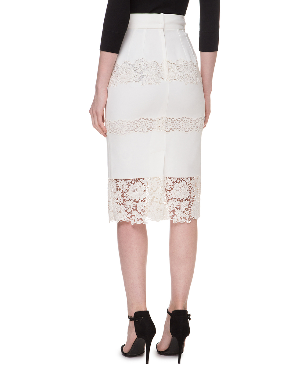 Спідниця Dolce&Gabbana F4BHVZ-FGMFB, білий колір • Купити в інтернет-магазині Kameron