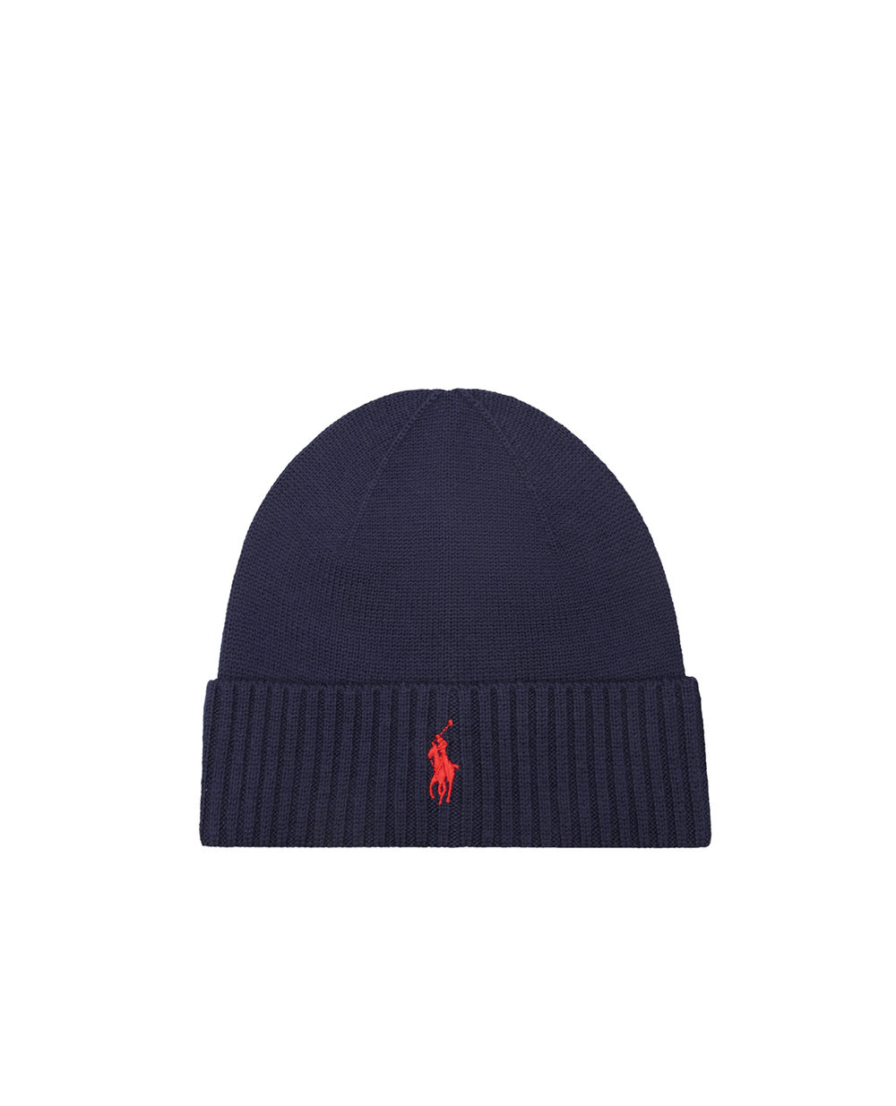 Шерстяная шапка Polo Ralph Lauren 710886137002, темно-синий цвет • Купить в интернет-магазине Kameron