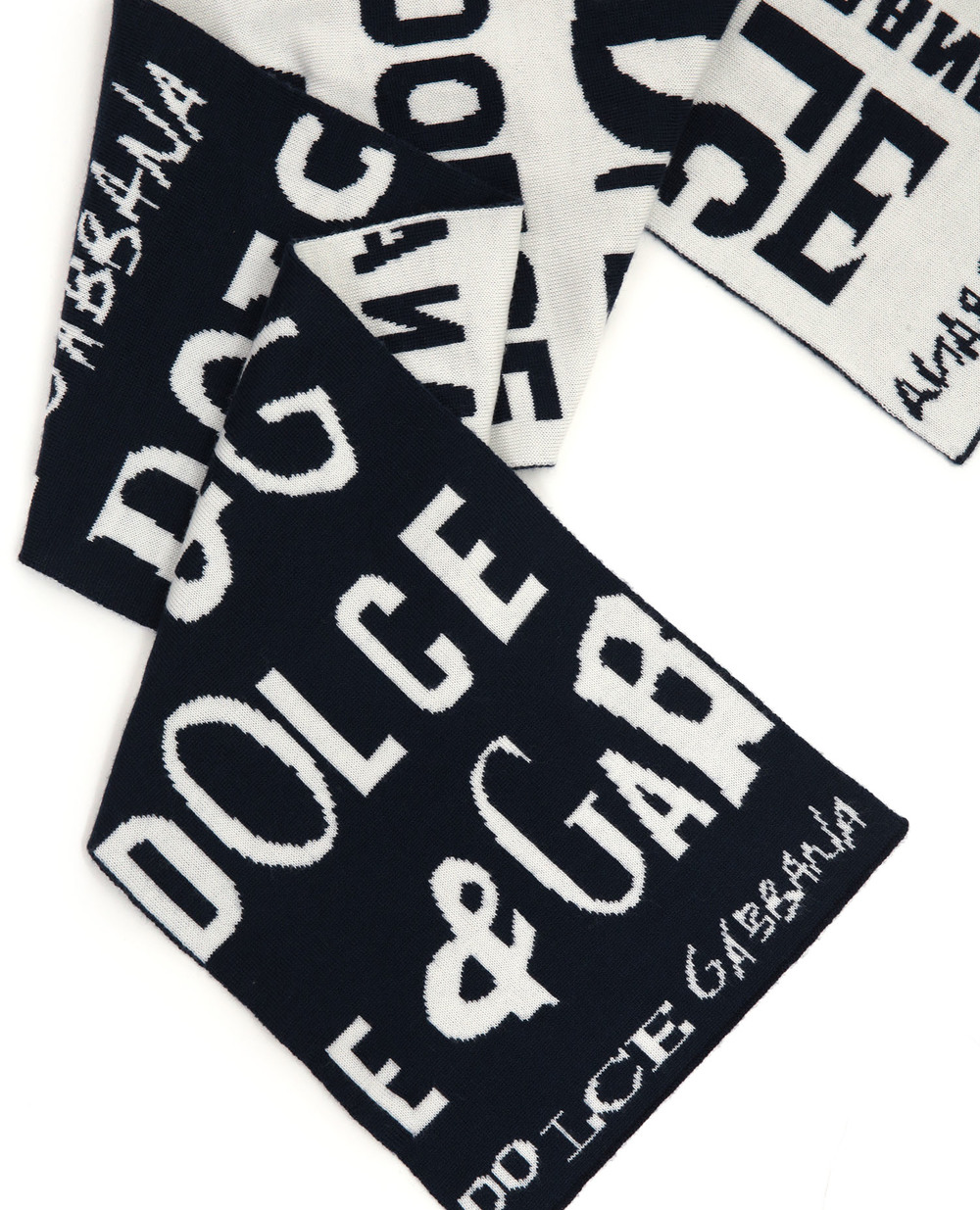 Шерстяной шарф Dolce&Gabbana LBKA67-JAVYK, синий цвет • Купить в интернет-магазине Kameron