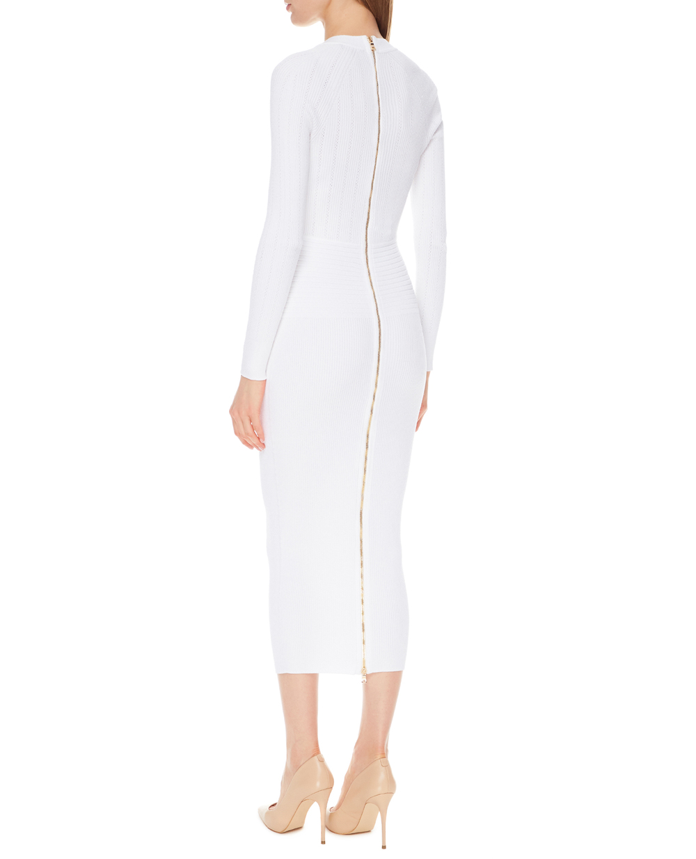 Платье Balmain VF16644K211, белый цвет • Купить в интернет-магазине Kameron