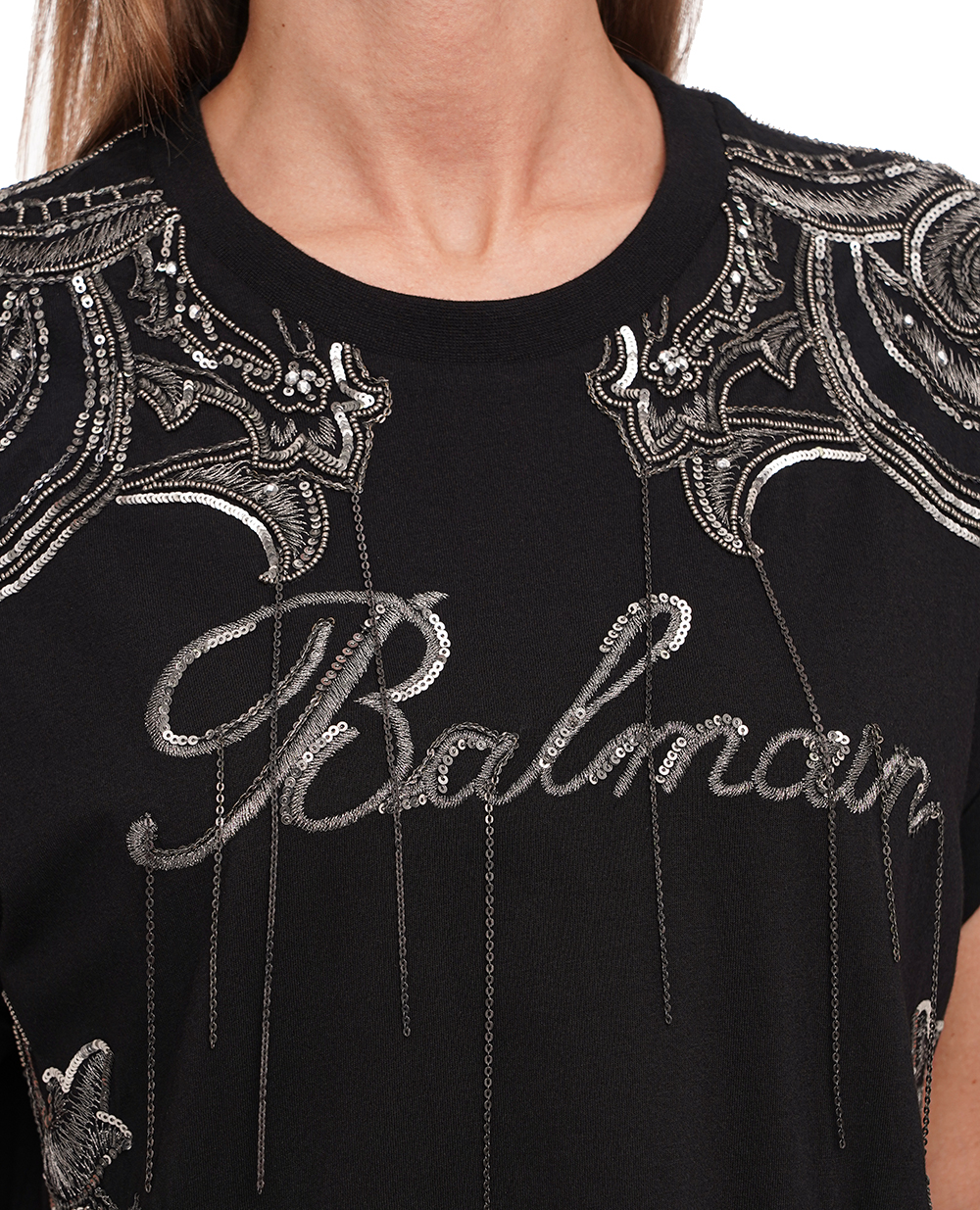 Сукня Balmain CF1R0100PC17, чорний колір • Купити в інтернет-магазині Kameron