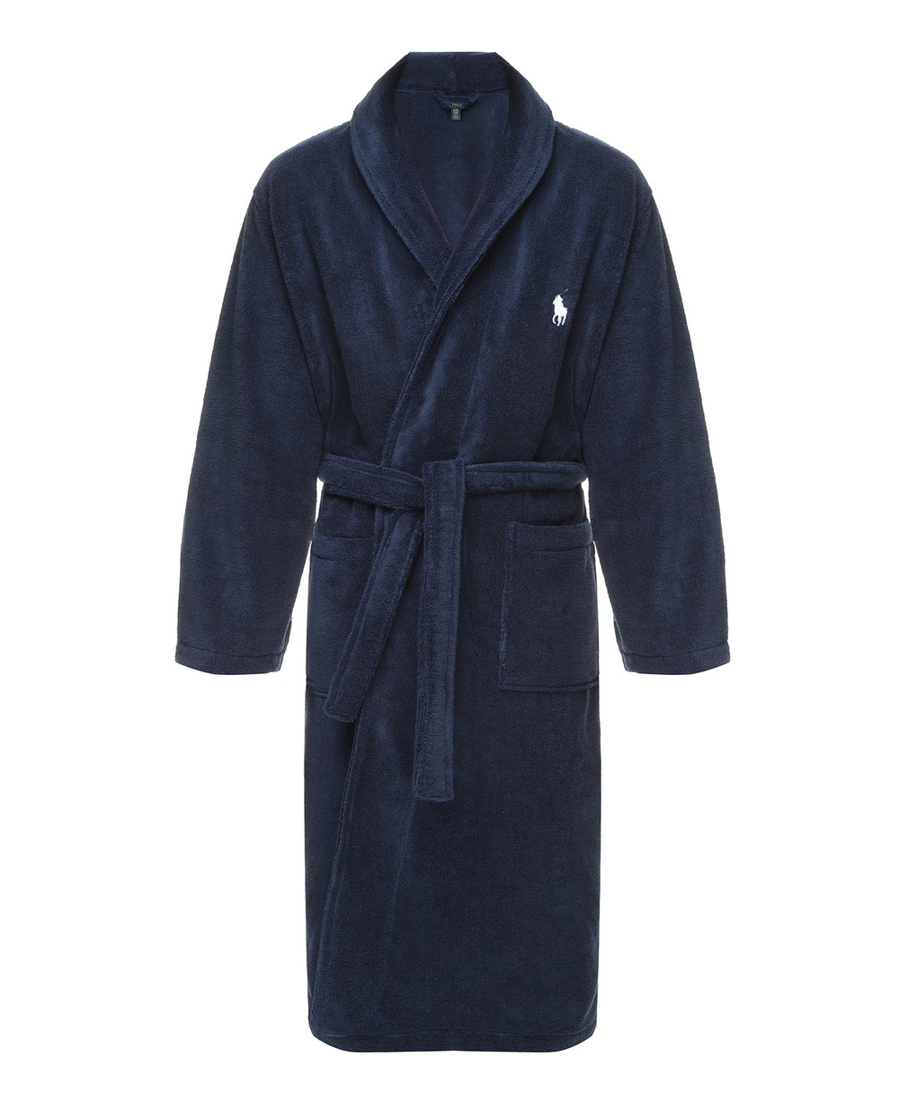 Махровий халат Polo Ralph Lauren 714853990001, синій колір • Купити в інтернет-магазині Kameron