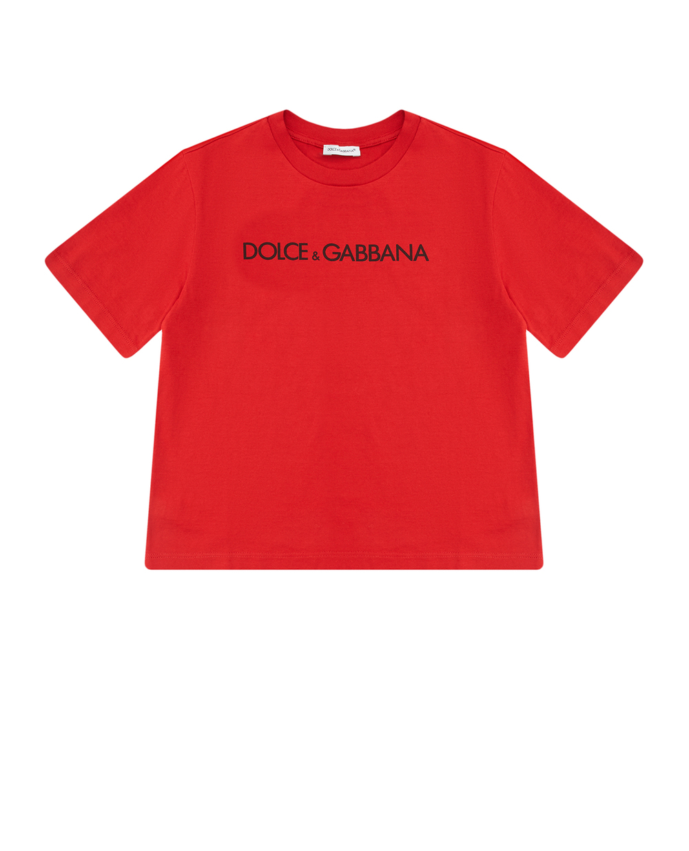 Детская футболка Dolce&Gabbana Kids L5JTKT-G7I4M-B, красный цвет • Купить в интернет-магазине Kameron