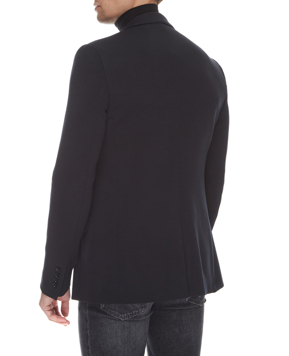 Шерстяной пиджак Dolce&Gabbana G2NF4Z-GEH80, темно-синий цвет • Купить в интернет-магазине Kameron
