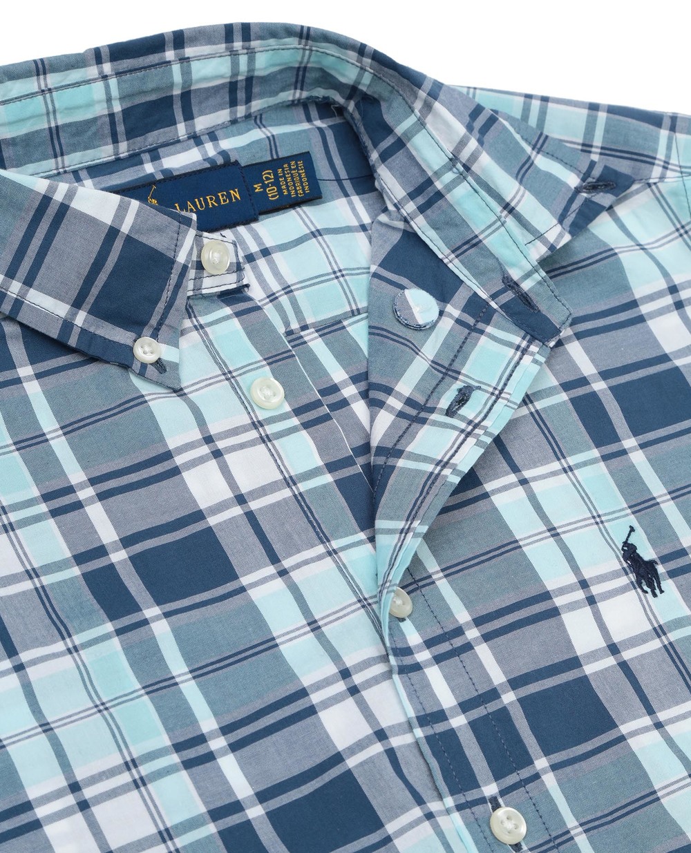 Рубашка Polo Ralph Lauren Kids 323760823001, синий цвет • Купить в интернет-магазине Kameron