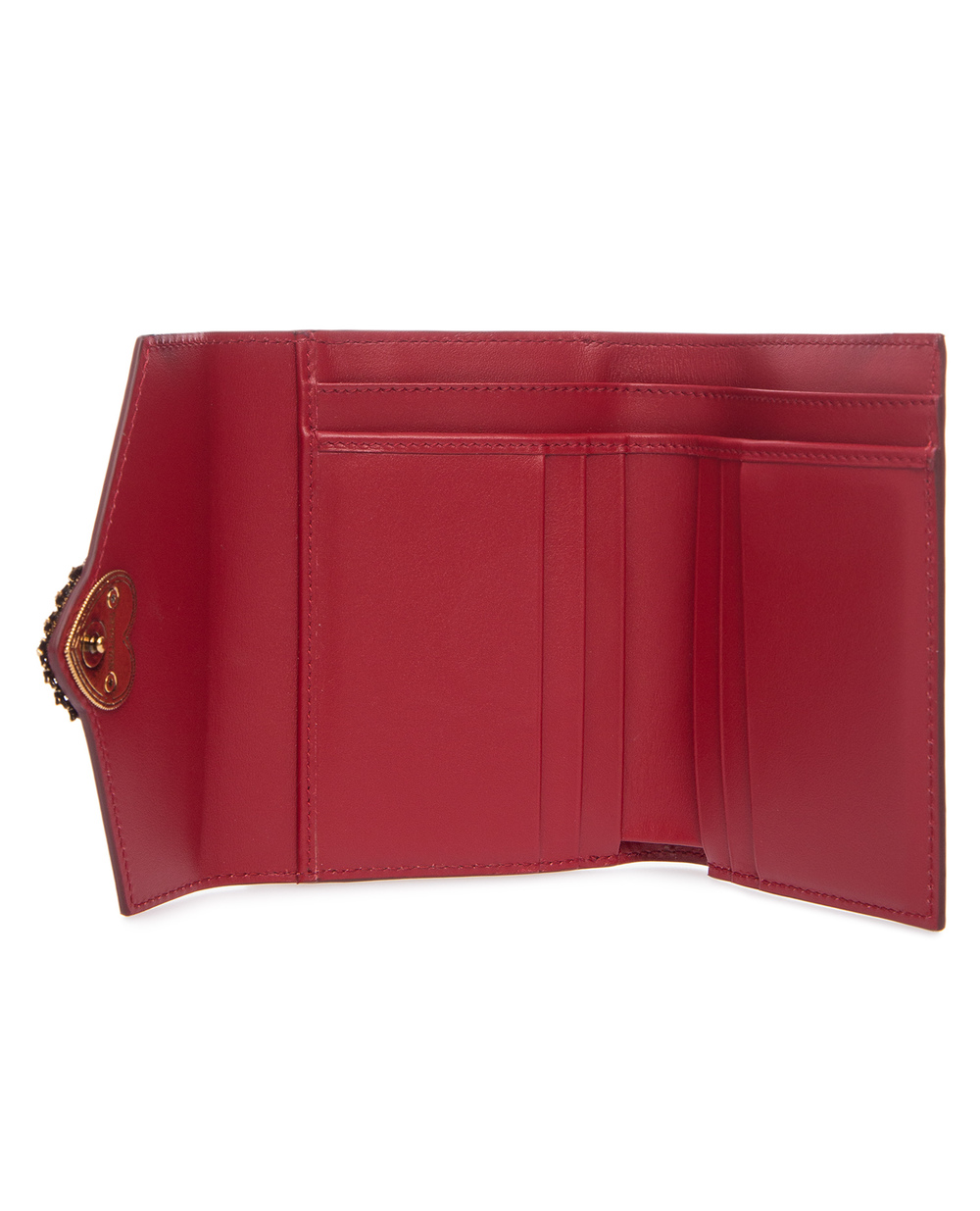 Кожаный кошелек Devotion Dolce&Gabbana BI1067-AV893, красный цвет • Купить в интернет-магазине Kameron