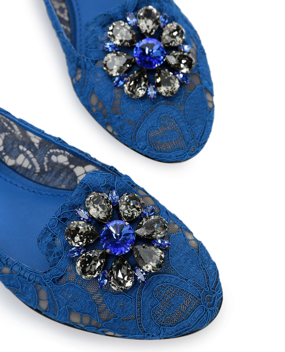 Мереживні сліпери Vally Dolce&Gabbana CP0010-AL198, синій колір • Купити в інтернет-магазині Kameron