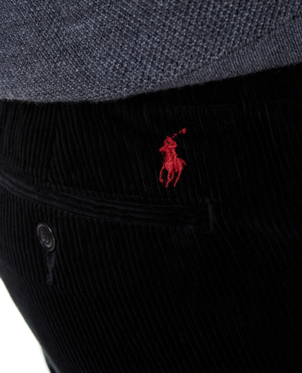 Вельветовые брюки Polo Ralph Lauren 710811523004, черный цвет • Купить в интернет-магазине Kameron
