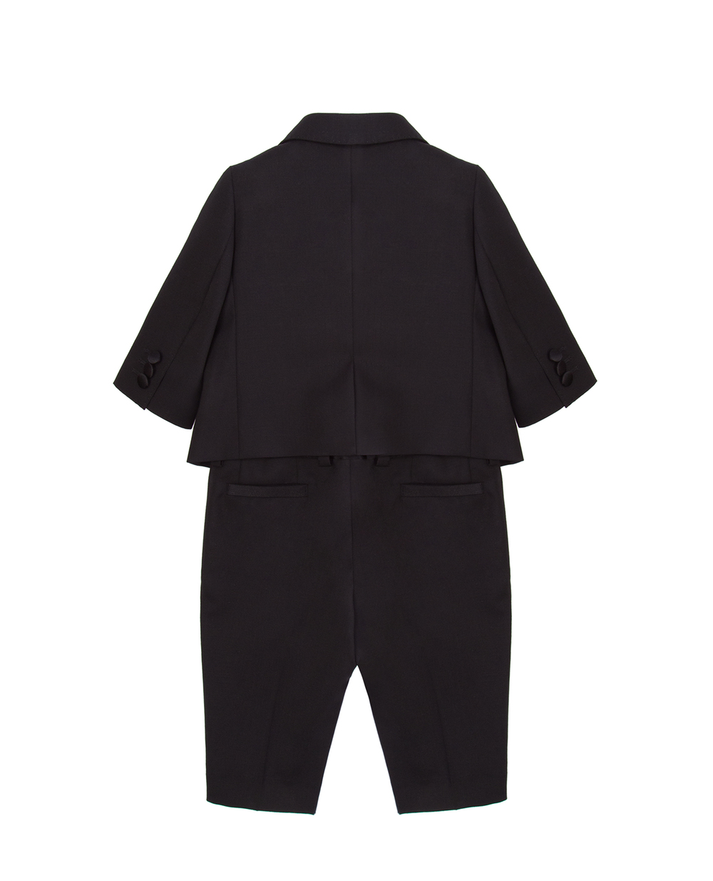 Детский шерстяной костюм (пиджак, брюки) Dolce&Gabbana Kids L11U49-FUBBG, черный цвет • Купить в интернет-магазине Kameron