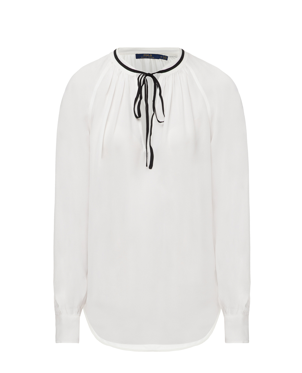 Шелковая блуза Polo Ralph Lauren 211765245001, белый цвет • Купить в интернет-магазине Kameron