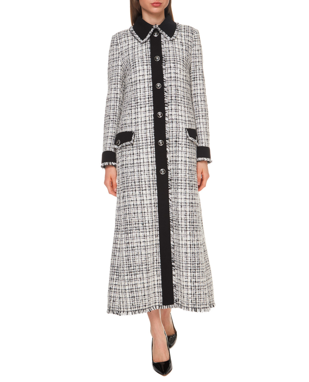 Твидовое пальто Dolce&Gabbana F0AA5T-FMMFT, разноцветный цвет • Купить в интернет-магазине Kameron